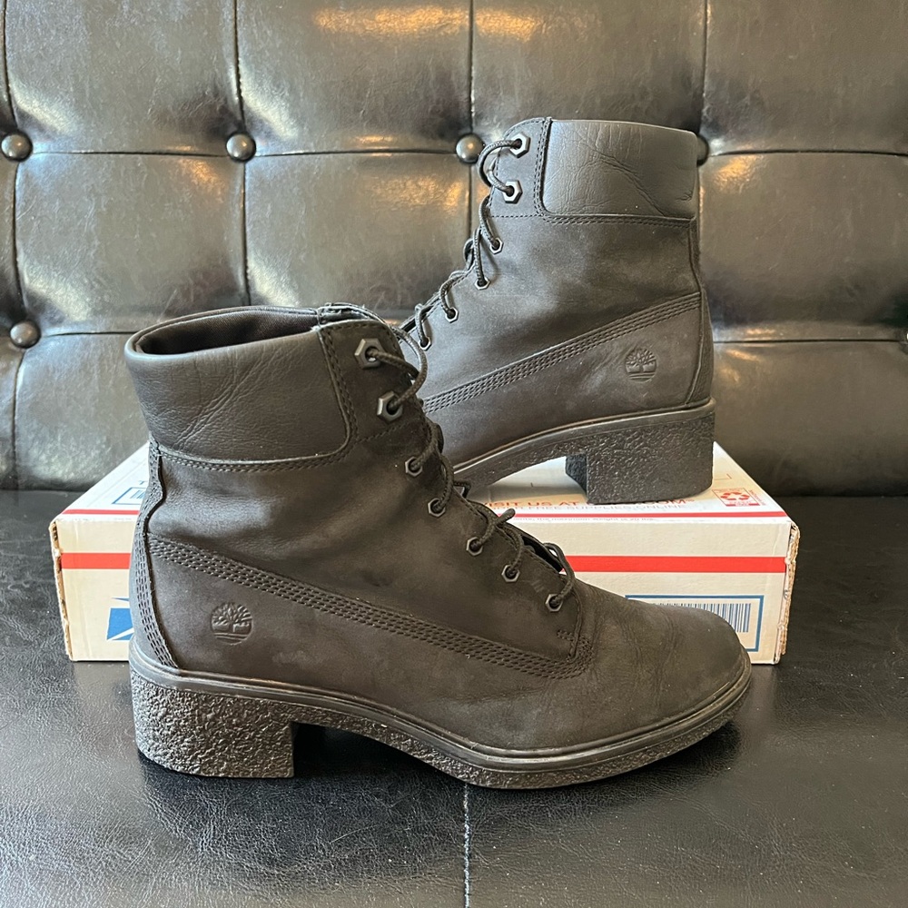 Timberland Brinda Waterproof Heeled Boots Black‎ Women’s Sz 7.5